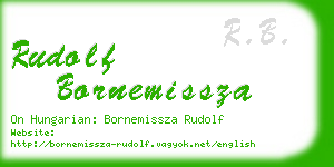 rudolf bornemissza business card